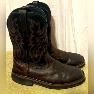 Wolverine Men's Square Toe Work Cowboy Boots Sz 10 EW Broken In